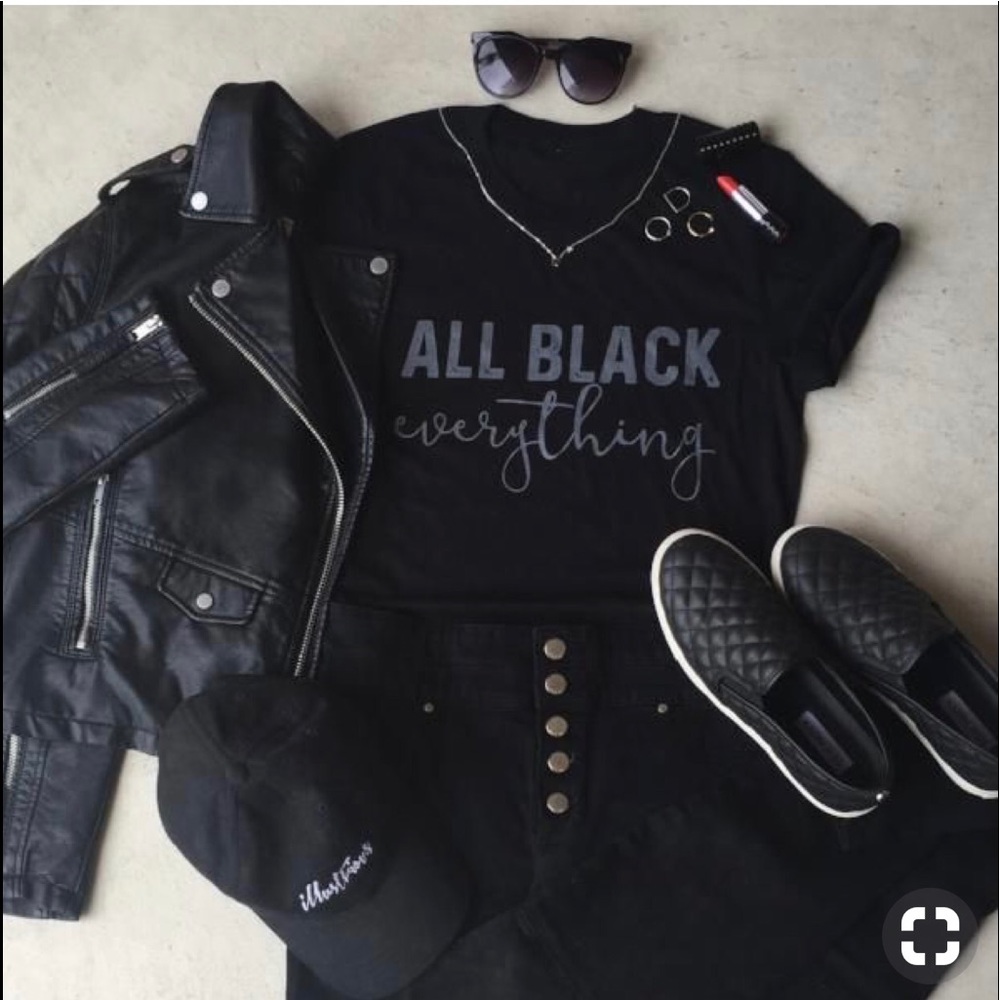 “All Black Everything” graphic tee